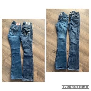 2 pairs of True Religion jeans size 24